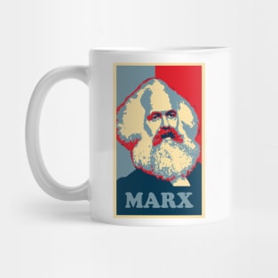 Karl Marx, obama poster Mug